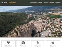 Tablet Screenshot of lesmees-tourisme04.com